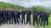 Armenia - A special police squad blocks a road to Kirants village, May 19, 2024.
