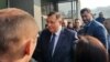 Predsjednik RS-a Milorad Dodik sa sinom Igorom dolazi na suđenje pred Sudom BiH 20. 12. 2023.