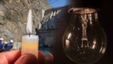 Кыргызстандын Токтогул ГЭСи жана ага кошулган башка сүрөттөрдүн коллажы.