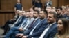 Predsjednik Crne Gore Jakov Milatović i gradonačelnik Nikšića Marko Kovačević sa saradnicima na svečanosti 3. jula