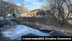 Наслідки обстрілу Костянтинівки, Донецька область, Україна, 2 квітня 2023 року. Фото ілюстративне