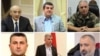 Photo collage of some of the former leaders of Nagorno-Karabakh jailed in Azerbaijan.
