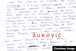 Fotografija dijela "plave sveske".