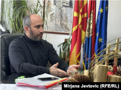 Marko Kolev, gradonačelnik Velesa u razgovoru za RSE. Februar 2024.