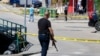 Policija na ulicama Gradačca nakon ubistva, 11. augusta 2023.
