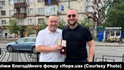 Львівський бізнесмен Ігор Гринкевич (ліворуч) і його син Роман Гринкевич