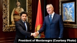 Crnogorski premijer Dritan Abazović i predsjednik Milo Djukanovic, Podgorica, 3. mart 2022. 