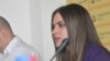 Serbia, Belgrade -- Candidate for 2022 presidential elections Milica Djurdjevic Stamenkovski, leader of right-wing party Zavetnici