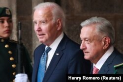 Biden i Obrador tokom susreta u Mexico Cityju, 9. januar 2023.