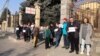 #SaveMisha՝ «Փրկիր Միշային» նշանաբանով ակցիան Հայաստանում Վրաստանի դեսպանատան մոտ, Երևան, 4-ը հունվարի, 2023թ.