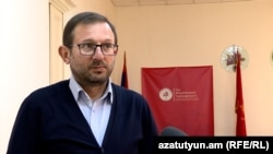 Armenia - Opposition leader Gegham Manukian speaks to RFE/RL, January 12, 2023.
