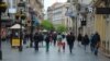 Prolaznici u Ulici kneza Mihaila, centar Beograda, 2023.
