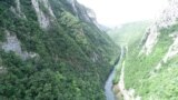 Bosnia and Herzegovina: Vrbas River Canyon, not far from where Viaduct was to build two hydropower plants, Banja Luka, May 26, 2022