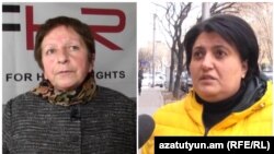Правозащитницы Жанна Алексанян (слева) и Нина Карапетянц