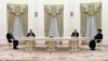 Переговори президентів Росії Володимира Путіна (л) та Ірану Ібрагіма Раїсі (п), Москва, 19 січня 2022 року