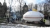 Украинадагы казак диаспорасы тиккен боз үй. Львов, 1-февраль, 2023-жыл