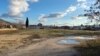 Bosnia and Herzegovina -- A space for the construction of an Olympic swimming pool in Mostar, January 11, 2023.