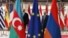 Belgium - Armenian Prime Minister Nikol Pashinian and Azerbaijani President Ilham Aliyev begin talks in Brussels, August 31, 2022.