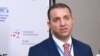 Armenia - Economy Minister Vahan Kerobian speaks with journalists during a Russian-Armenian business forum in Yerevan, September 20, 2021.