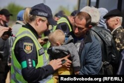 Евакуйовані мешканці окупованих Бердянська, Орехово, Енергодару, Василівки. Запоріжжя, 2 травня 2022 року