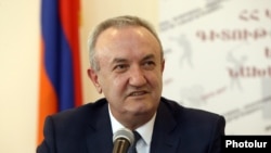 Armenia - Minister of Education, Science, Culture and Sports Vahram Dumanian gives a press conference, April 23, 2021.