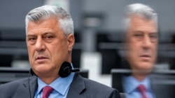 Fostul președinte al Kosovo, Hashim Thaci, în timpul procesului de la Haga, Olanda (fotografie de arhivă). 