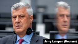 Bivši predsjednik Kosova Hašim Tači pred Specijalizovanim vijećem u Hagu, Holandija, 9. novembra 2020.