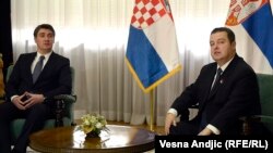 Zoran Milanović i Ivica Dačić prilikom susreta u Beogradu, 16. januar 2013.