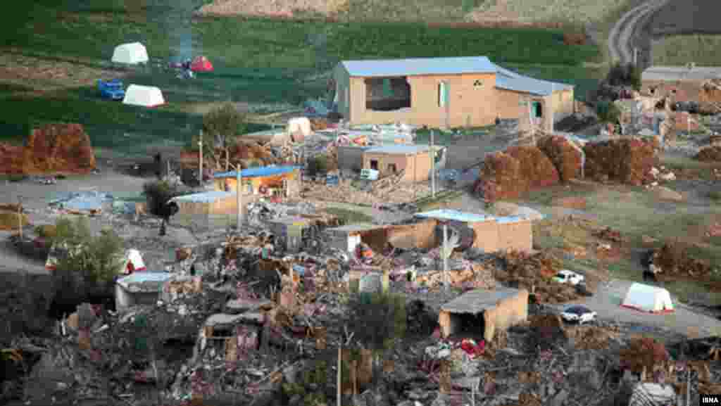 Iran - - View of damages the earthquake in East Azerbaijan in the north west of Iran, August 12, 2012.