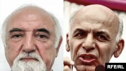 داکتر اشرف غنی احمدزی و هدایت امین ارسلا، دو تن از کاندیدان انتخابات ریاست جمهوری افغانستان 
