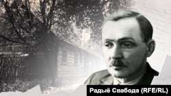 Янка Купала і дом у Вязынцы, дзе ён жыў у дзяцінстве