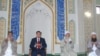 Президент Эмомалӣ Раҳмон дар ифтитоҳи масҷиди бузург дар Ҳисор