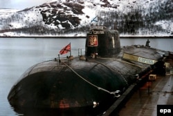 Фотографія підводного човна «Курськ», який затонув у 2000 році