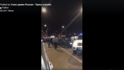 Russia - Police arrest participants of clashes between Azeris and Armenians in Moscow, July 24, 2020.