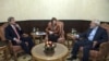 از راست محمد جواد ظریف، کاترین اشتون و جان کری در گفت وگوهای عمان در مسقط