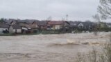Bosnia and Herzegovina, Vrbac River in the residential area Prijecani near Banjaluka. 