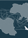 Infographic visualising maps of Ukraine and Iran with airplanes flying out as examples of "no-fly" areas.