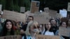 UKRAINE -- Protest against a draft law that limits the independence of NABU and SAPO. Kyiv, July 24, 2025