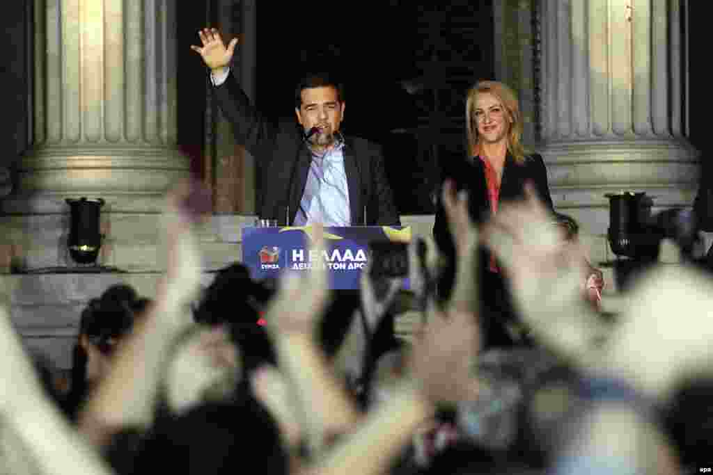 Grčke stranke i krajnje ljevice i krajnje desnice napravile su velike korake. Alexis Tsipras (lijevo), lider Koalicije radikalne ljevice (Siriza) i kandidat Rena Dourou.
