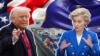 Президентът на САЩ Доналд Тръмп и председателката на ЕК Урсула фон дер Лайен. Колаж.