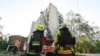 Residential building following a Russian drone strike in Kharkiv on July 7, 2025, amid the Russian invasion in Ukraine.
