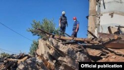 Փրկարարները դեպքի վայրում, Երևան, 26-ը օգոստոսի, 2020թ.