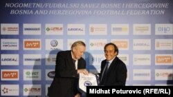 Ivica Osim i Michel Platini u Sarajevu