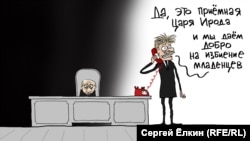 Карикатура російського художника Сергія Йолкіна