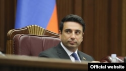 Armenia- Speaker Alen Simonian chairs a session o f the National Assembly, Yerevan, September 13, 2021