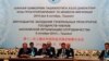 Бывший генеральный прокурор Узбекистана Рашид Кадыров (в центре в первом ряду) председательствует на заседании генеральных прокуроров государств-членов ШОС. Ташкент, 8 октября 2014 года. 