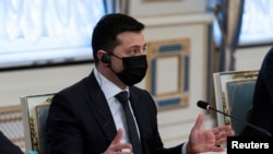 Украинскиот претседател Володомир Зеленски.