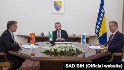 Željko Komšić (Demokratska Fronta), Bakir Izetbegović (Stranka demokratske akcije), Fahrudin Radončić (Savez za bolju budućnost)
