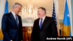 Hašim Tači i Majk Pompeo u Vašingtonu