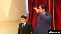 Prezident Gurbanguly Berdimuhamedow agtygy Kerimguly bilen 